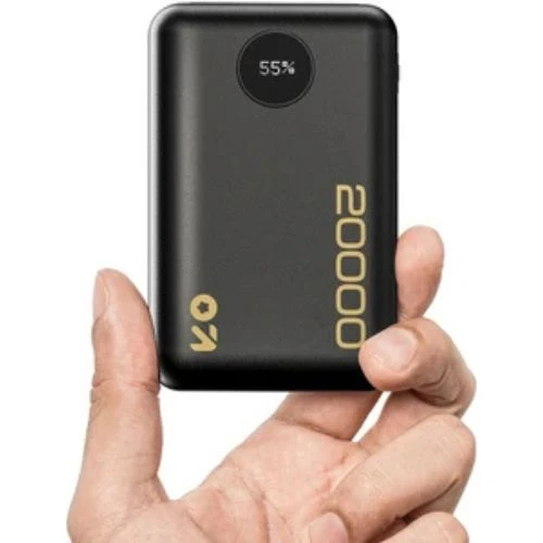 GOBOULT 20000 mAh 22.5 W Power Bank (Pure Black, Lithium Polymer, Fast Charging for Earbuds, Mobile, Smartwatch, Speaker, Tablet, Trimmer)